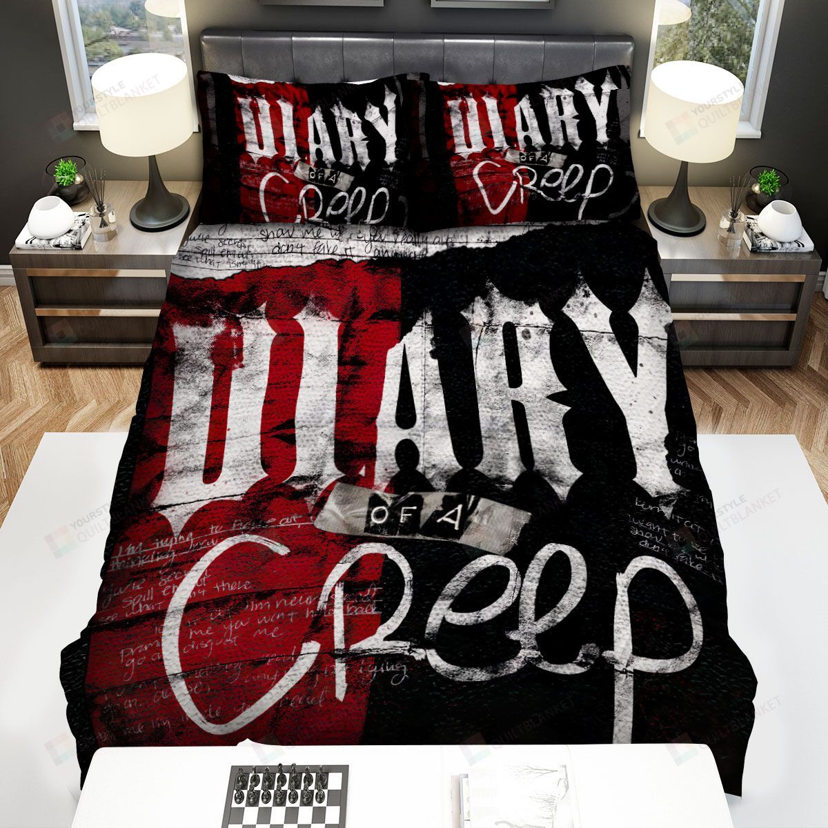 New Years Day Band Diary Of A Creep Album Cover Bed Sheets Spread Comforter Duvet Cover Bedding Sets