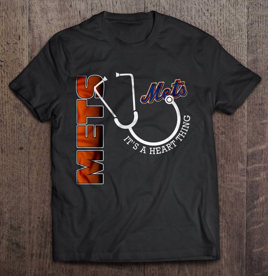 New York Mets It’S A Heart Thing Stethoscope MLB Gift Top