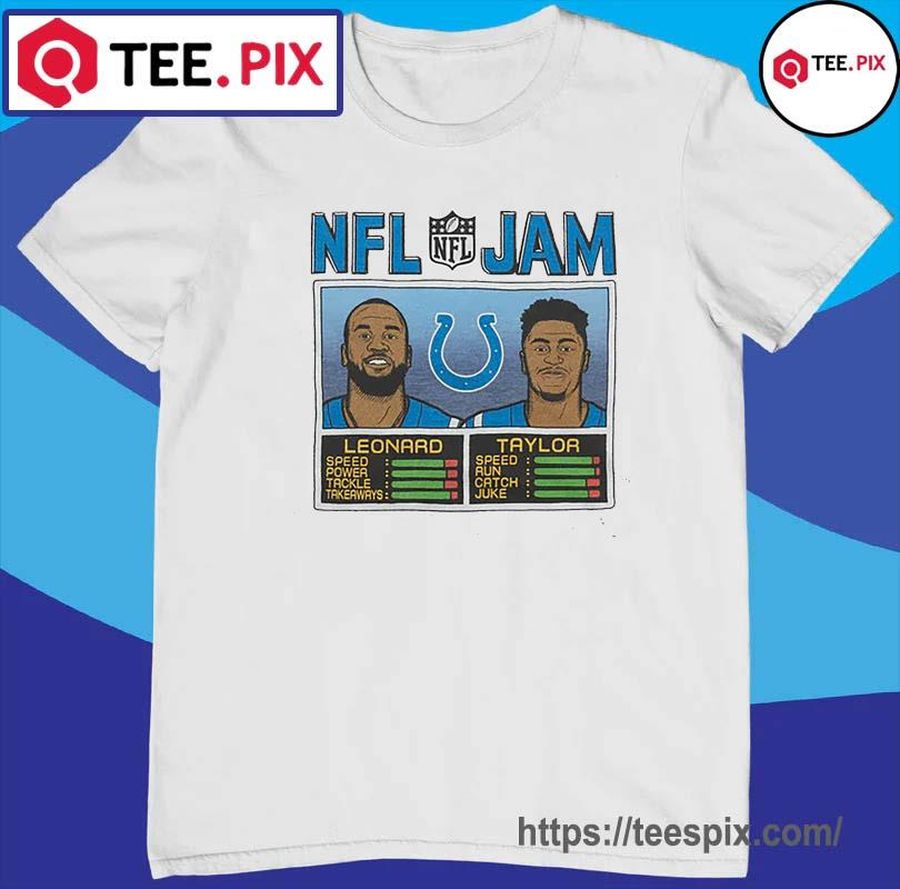 NFL Jam Colts Leonard And Taylor Shirt