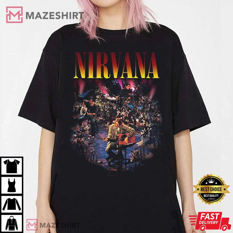 Nirvana Unplugged Photo T Shirt