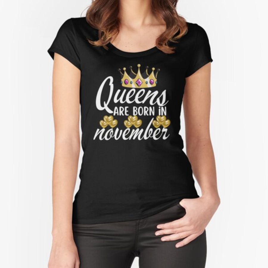 november birthday quotes Fitted Scoop T-Shirt
