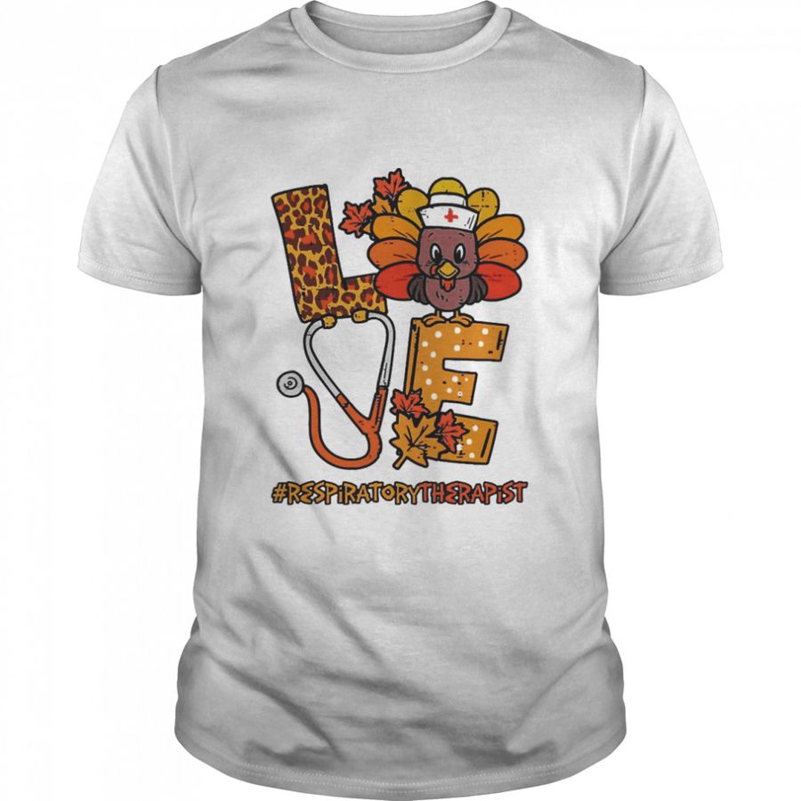 Nurse Love Turkey Respiratory Therapist T Shirt