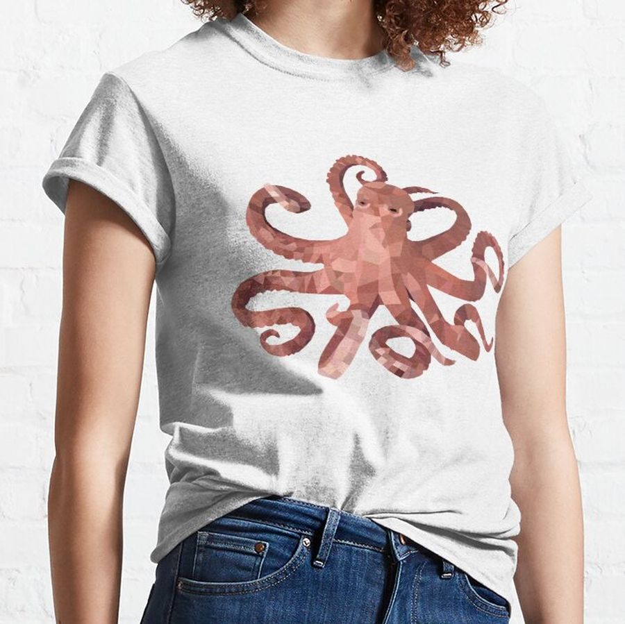octopus-Polygonal animals Classic T-Shirt