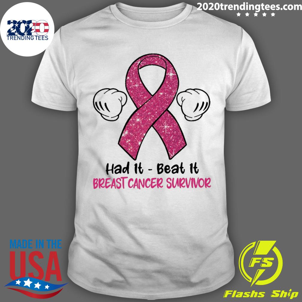 Official had It Beat It Breast Cancer Survivor T-shirt