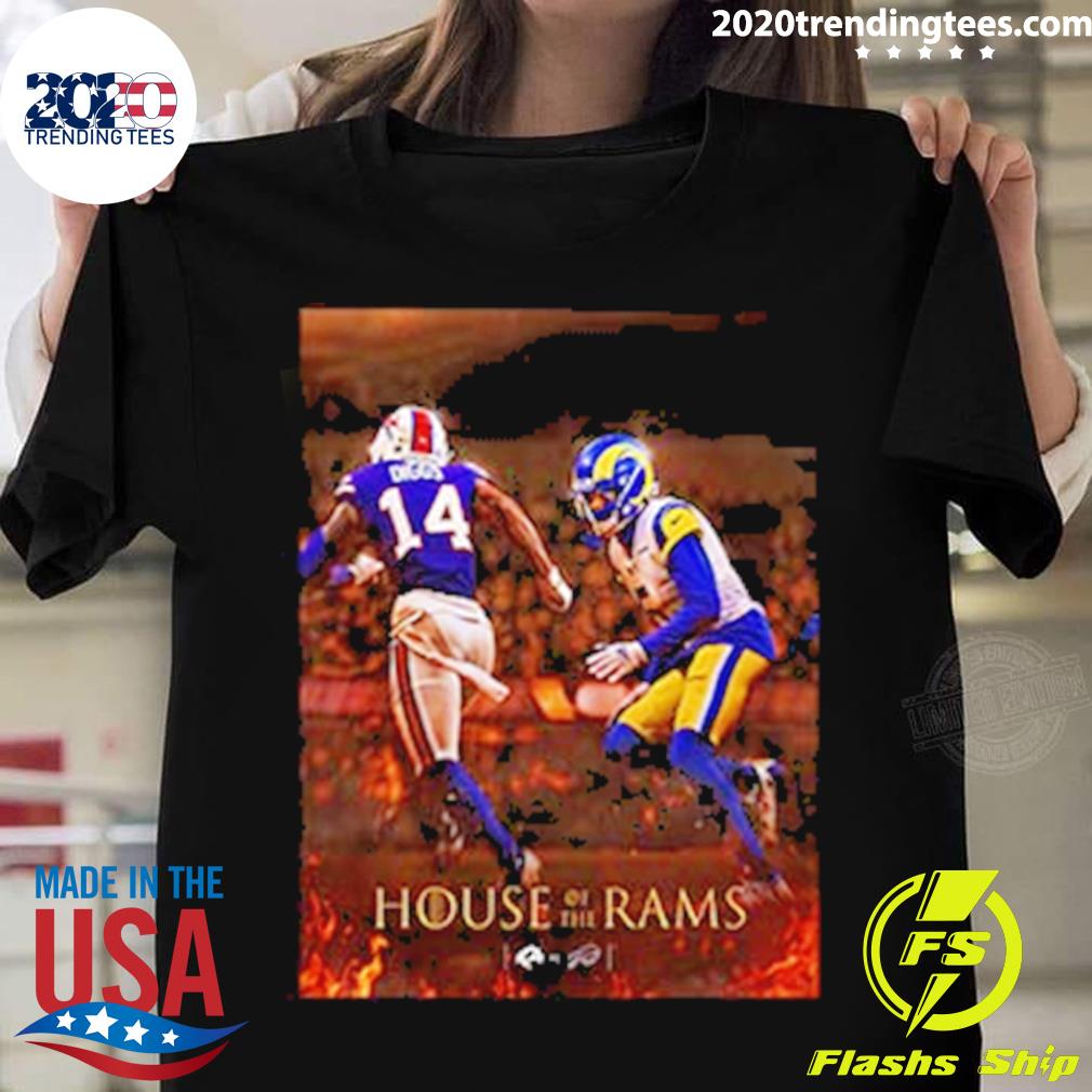Official los Angeles Rams x House Of The Dragon In NFL Vintage T-shirt