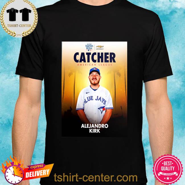 Official Mlb all star starters reveal 2022 catcher American league alejandro kirk home shirt