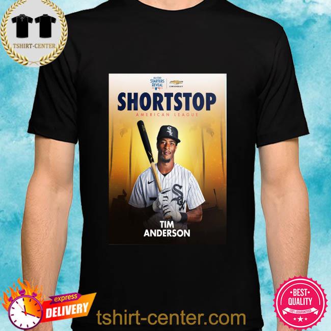 Official Mlb all star starters reveal 2022 shortstop American league tim anderson shirt