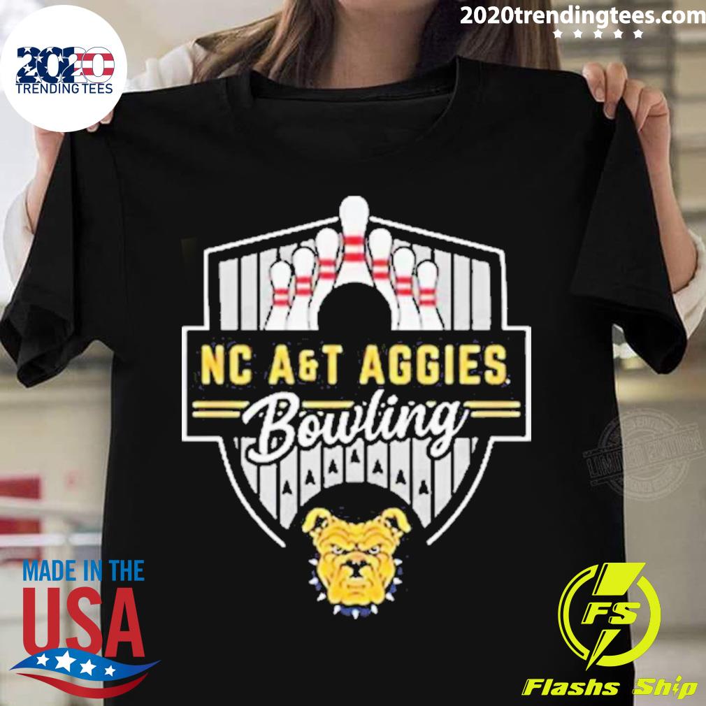 Official north Carolina AandT State University Aggies Ncaa Track And Field Camisetas T-shirt