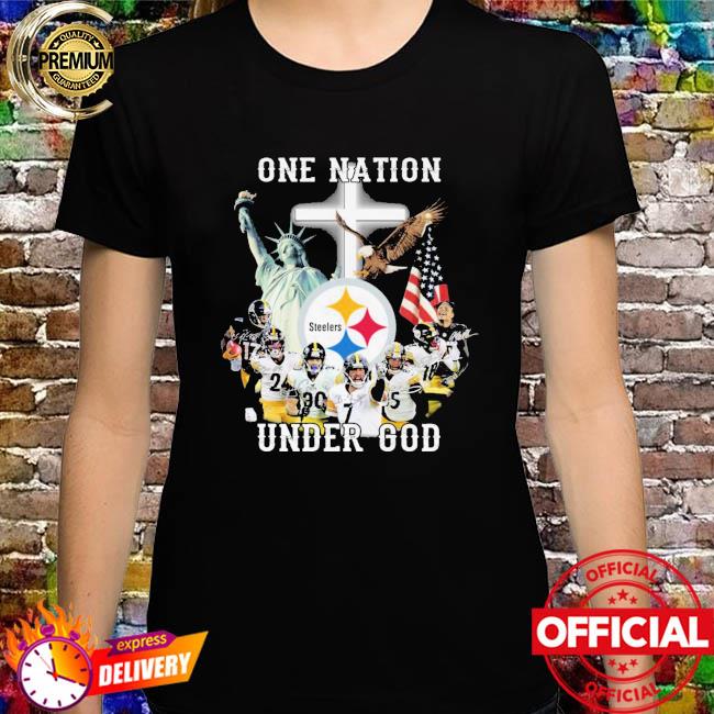 Official One Nation under god Pittsburgh Steelers American flag shirt