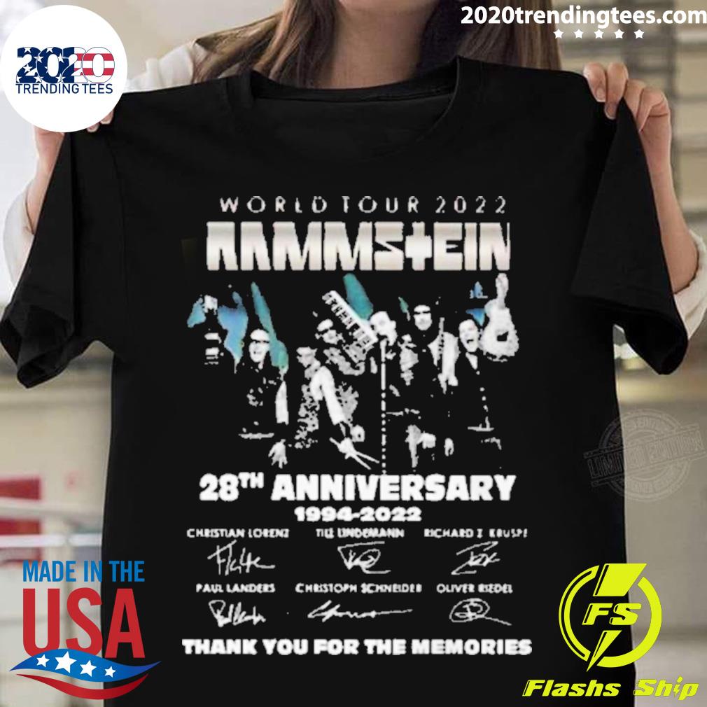 Official rammstein North America Stadium Tour 2022 T-shirt