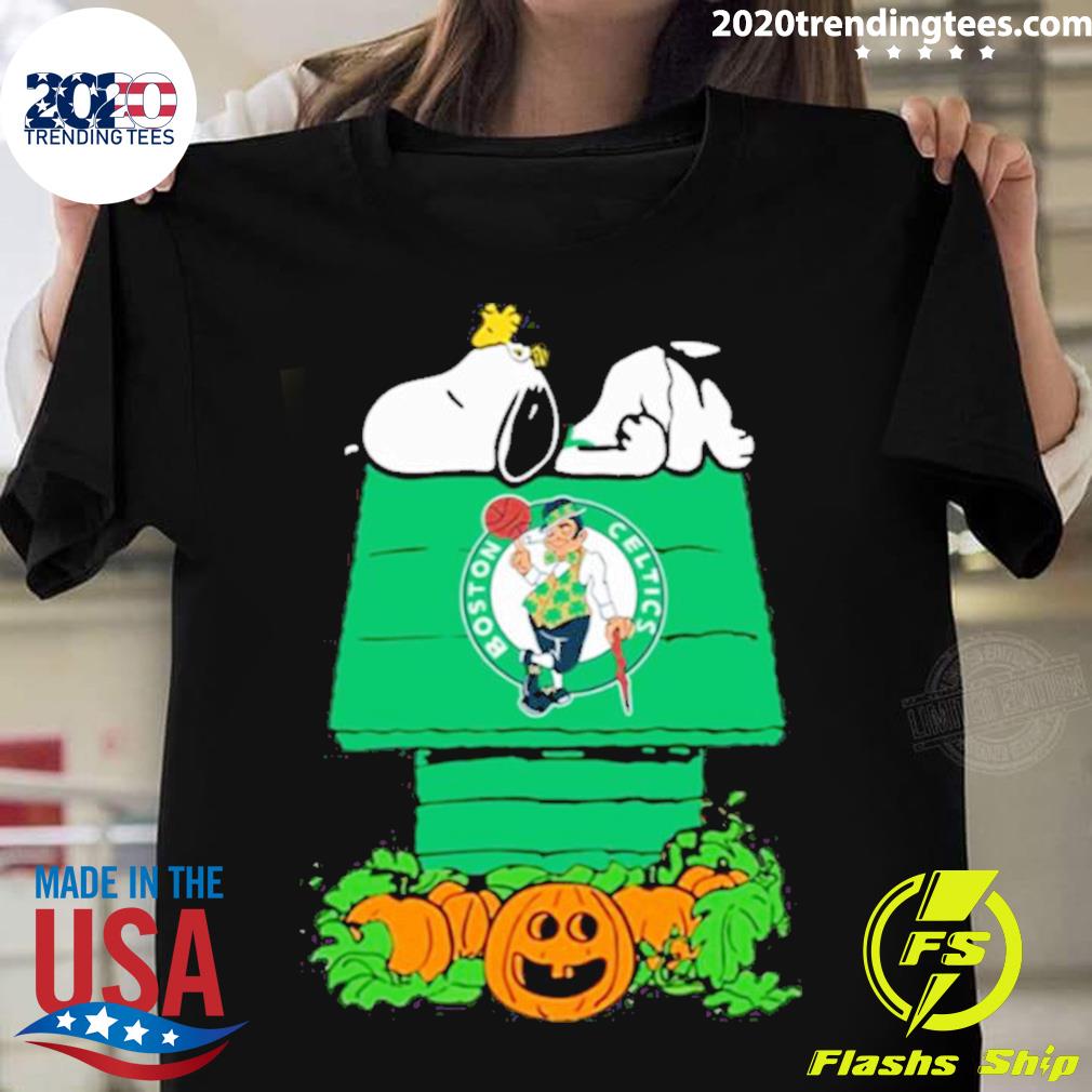 Official snoopy Cute Boston Celtics Halloween T-shirt