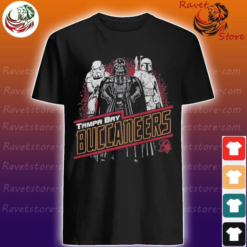 Official Tampa Bay Buccaneers Junk Food Empire Star Wars T-Shirt