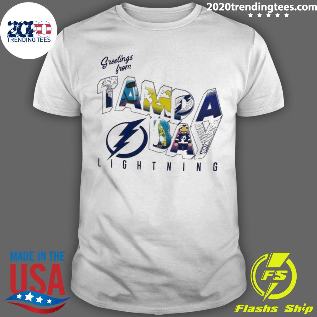 Official tampa Bay Lightning Erin Andrews Greetings From 2022 T-shirt