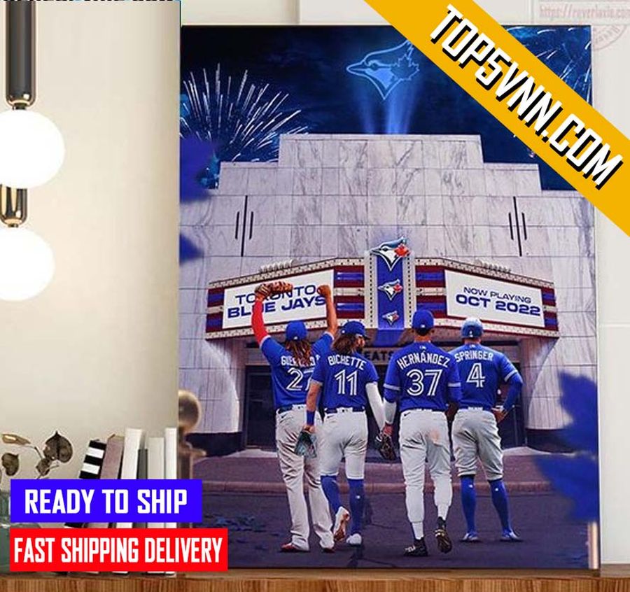 Official Toronto Blue Jays Clinched 2022 MLB Postseason Gift Poster Canvas