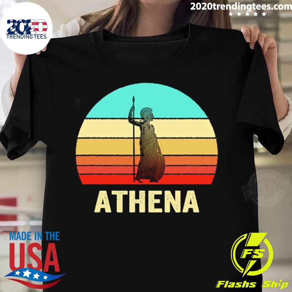 Official vintage Retro Style Sunset Athena T-shirt