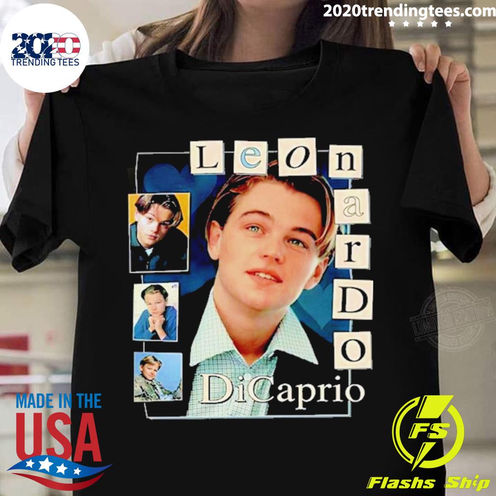 Official young Leonardo Dicaprio American Actor T-shirt