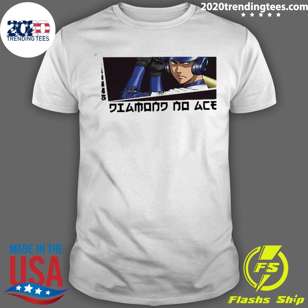 Official yuki Tetsuya From Diamond No Ace Baseball Anime T-shirt