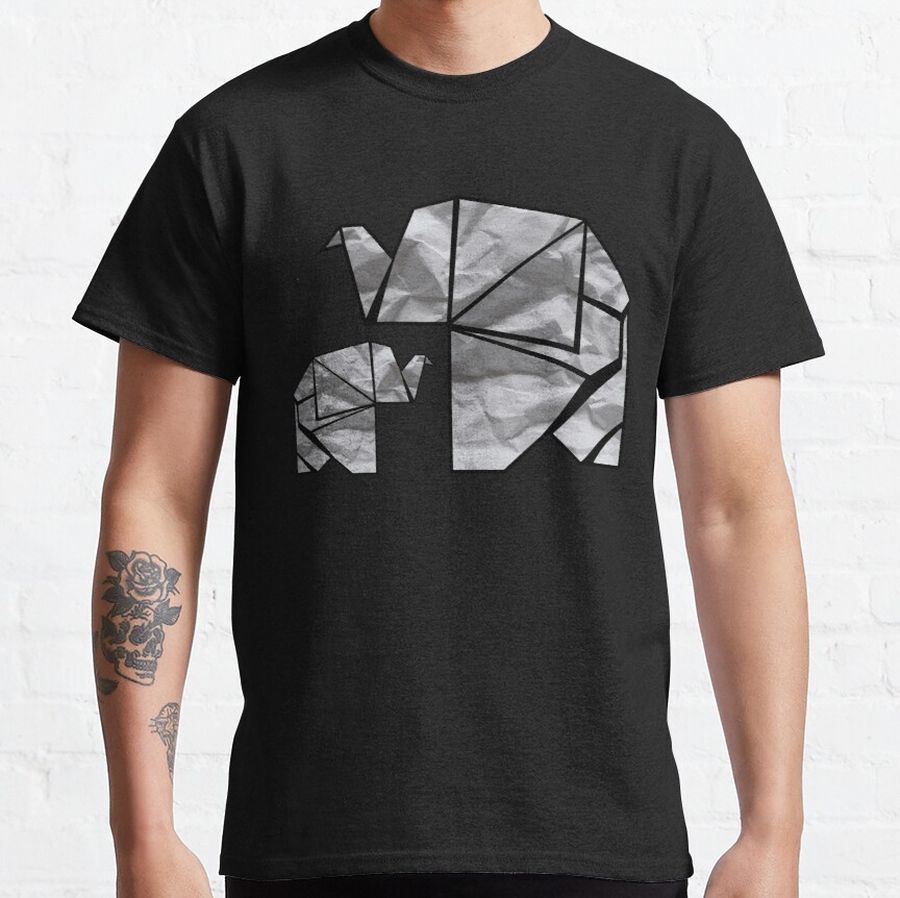 Origami Elephants Animal Trainer Gift Classic T-Shirt