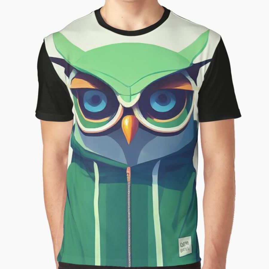 Owl dressed in style - cool owl Graphic T-Shirt