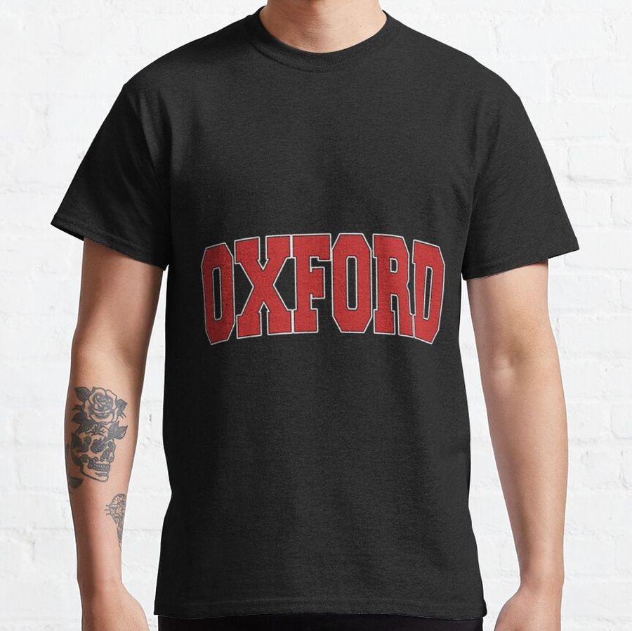 OXFORD UNITED KINGDOM Varsity Style Vintage Retro UK Sports Classic T-Shirt