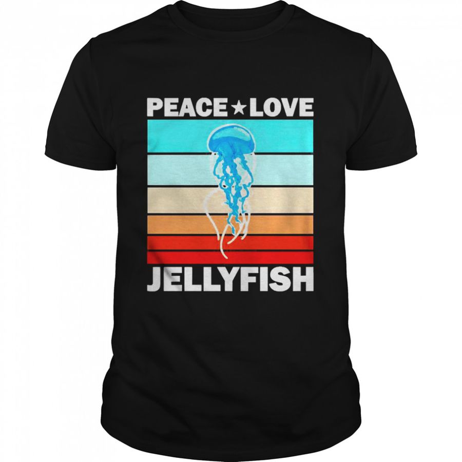 Peace Love Jellyfish Vintage Shirt