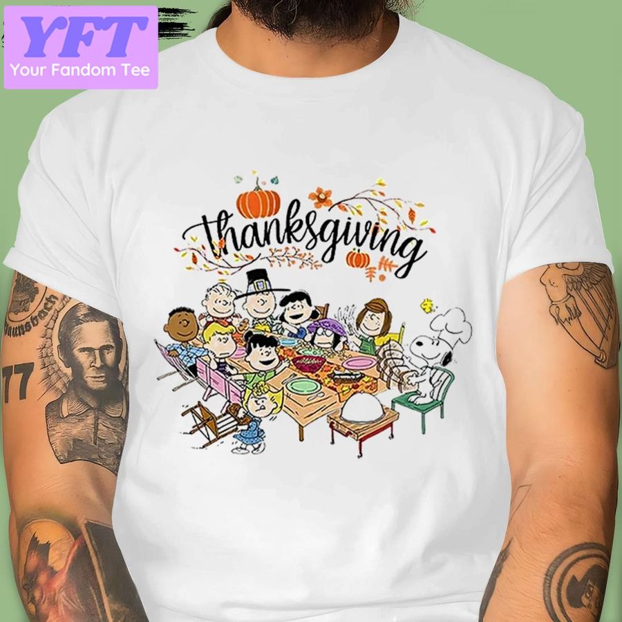 Peanuts Cute Thanksgiving New Design T Shirt