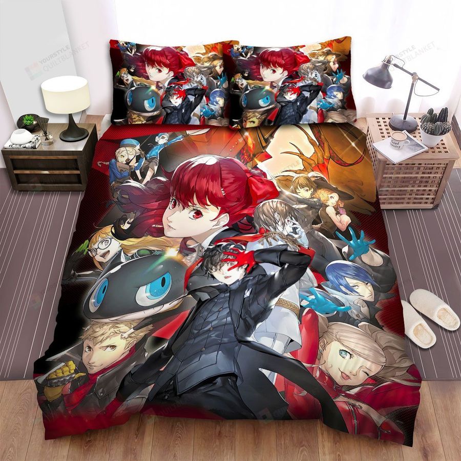 Persona 5 The Phantom Thieves Bed Sheets Spread Comforter Duvet Cover Bedding Sets