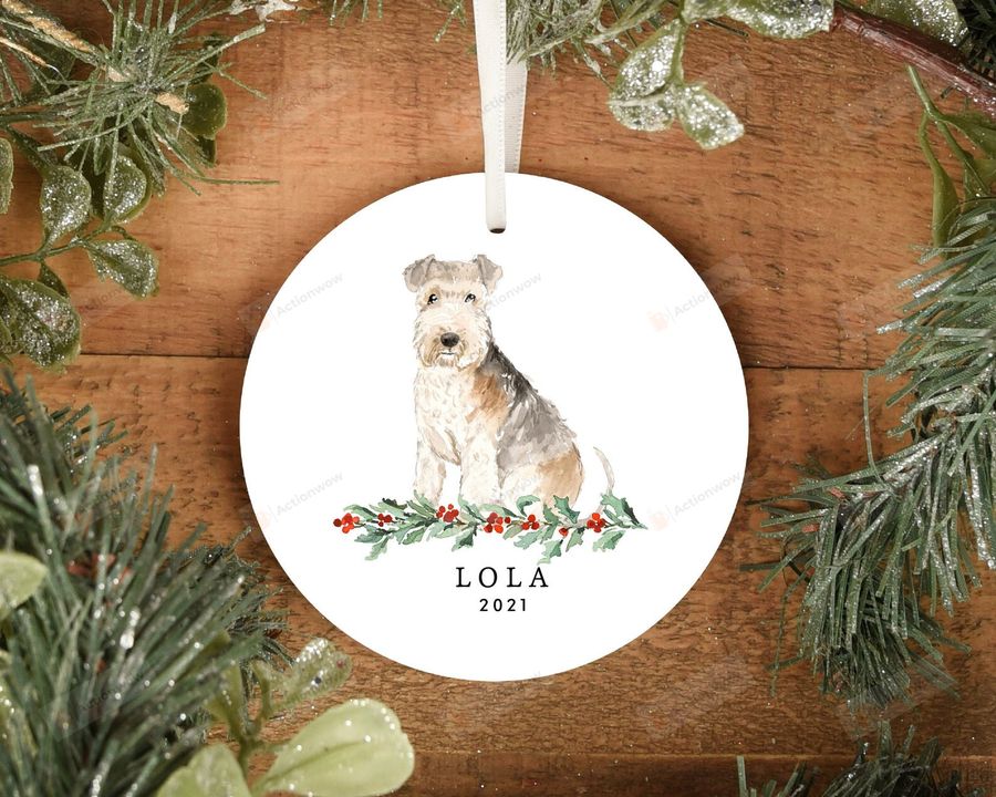 Personalized Lakeland Terrier Dog Ornament, Gifts For Dog Owners Ornament, Christmas Gift Ornament   4579