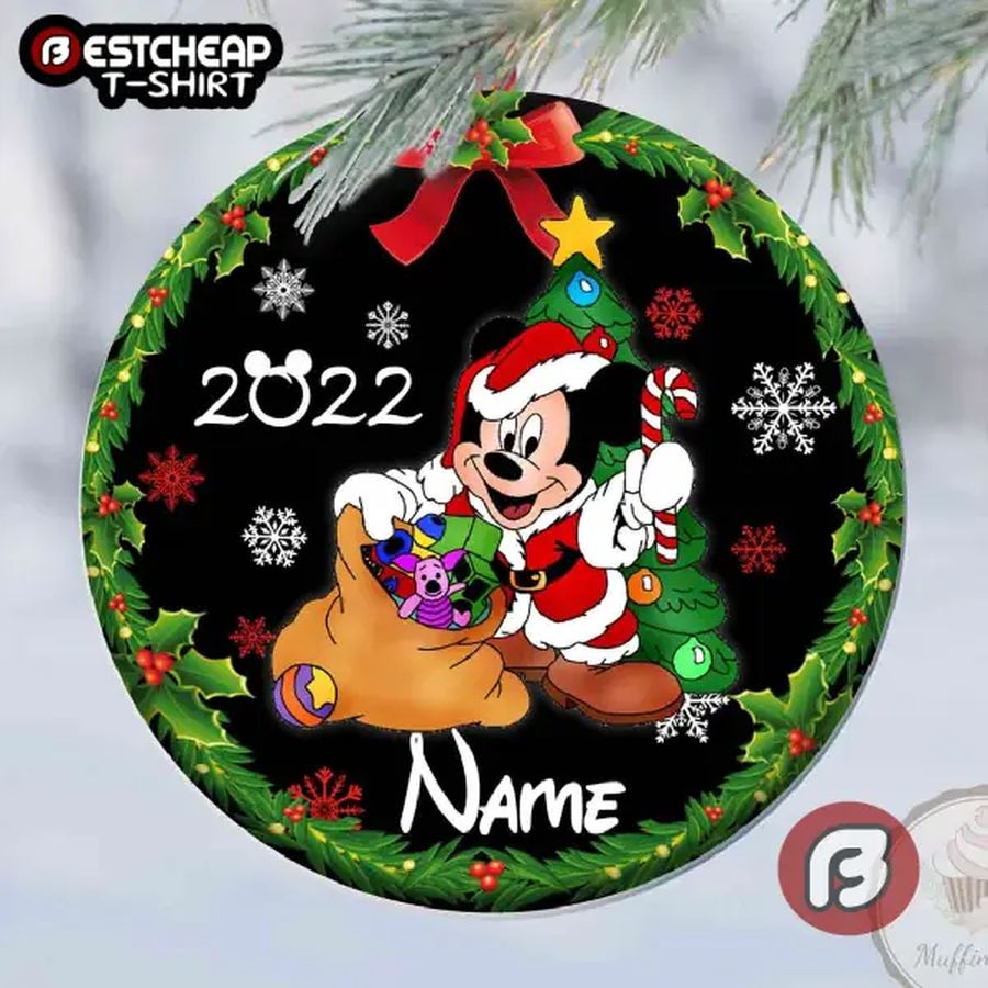 Personalized Mickey Mouse Christmas Ornament Funny Christmas Day