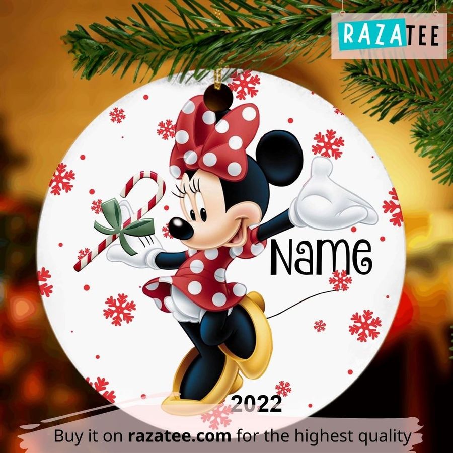 Personalized Minnie Mouse Ornament, Disney Mickey New Baby Ornament