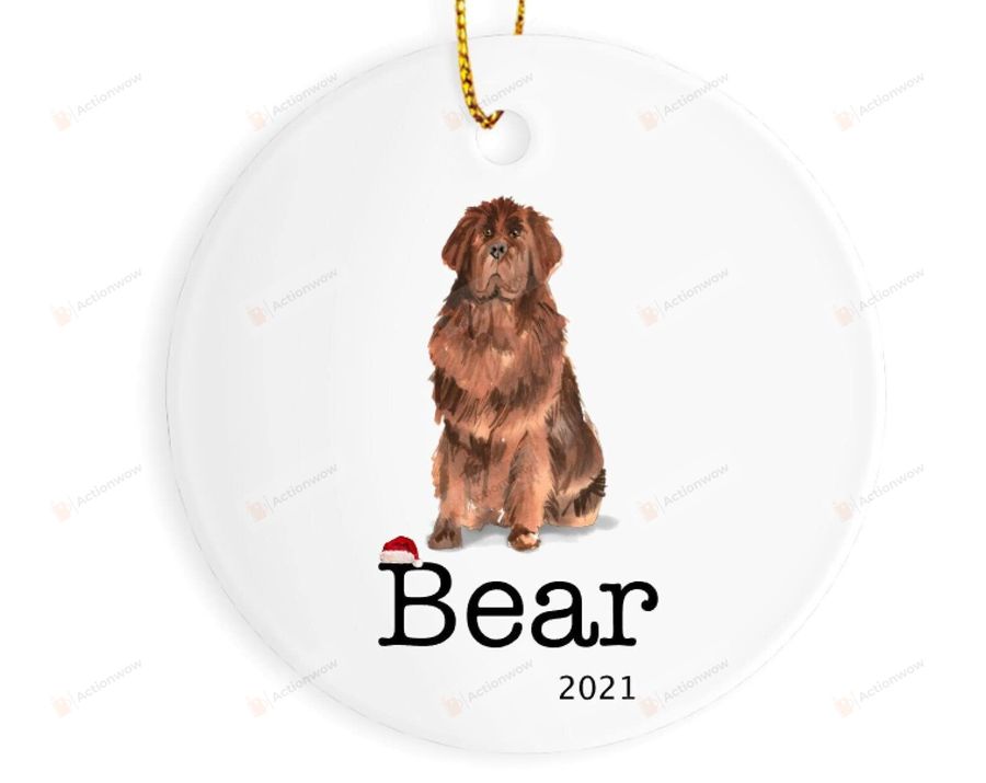 Personalized Newfoundland Ornament Newfoundland Dog Newfoundland Gifts Pet Ornament Ornament Dog Owner Gifts Christmas Ornament Xmas Ceramic Ornament Hanging Decoration Xmas Gifts   7764