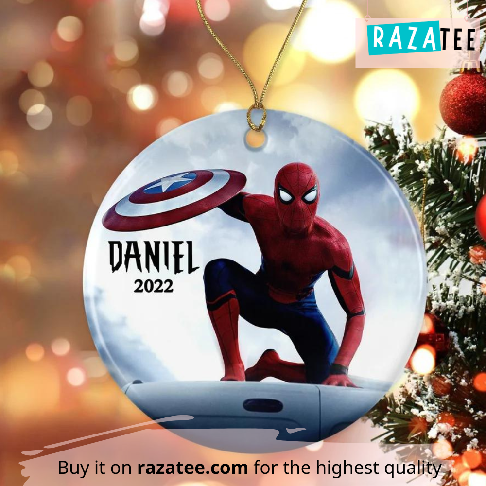 Personalized Spider Man Ornament, Superhero Ornament, Ornament Christmas 2022, Spiderman Christmas Decor