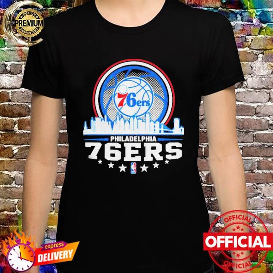 Philadelphia 76ers nba city skyline new shirt