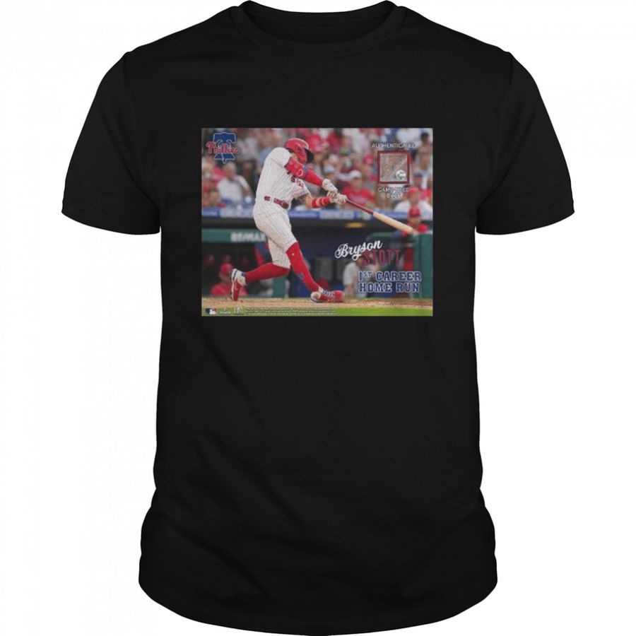Philadelphia Phillies Bryson Stott 1St Career Home Run Game Used Shirt