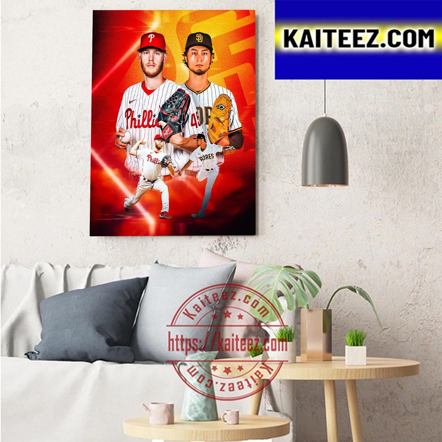 Philadelphia Phillies Vs San Diego Padres On NLCS In 2022 MLB Postseason Art Decor Poster Canvas