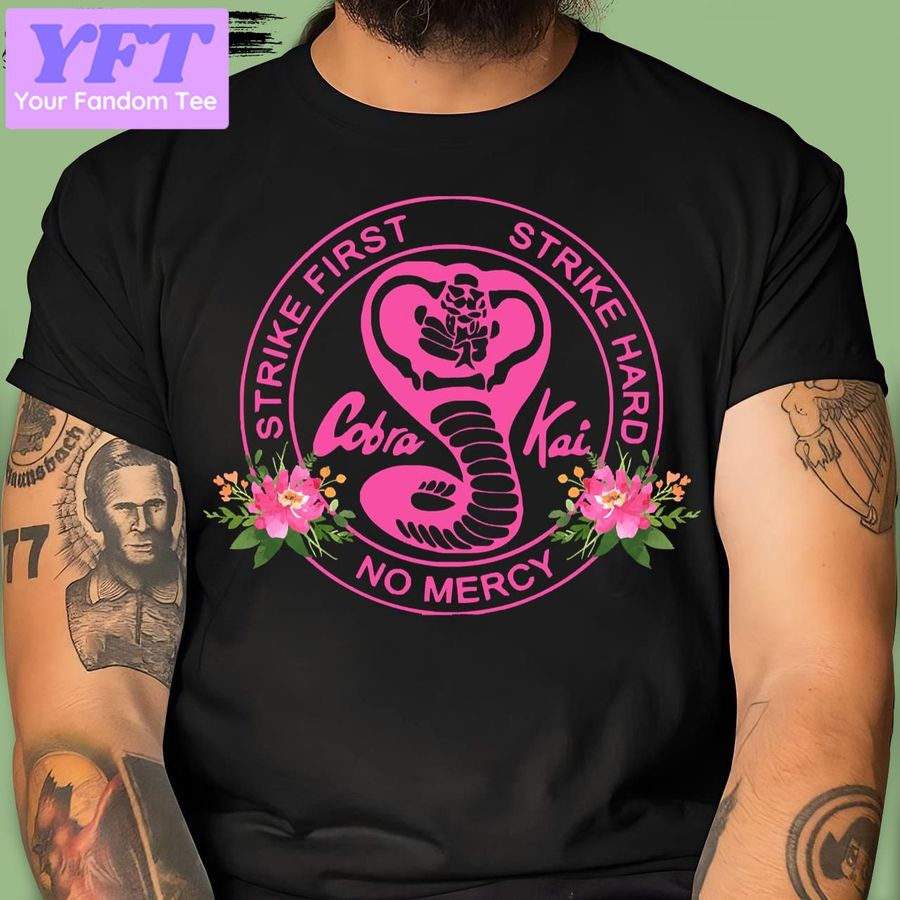 Pink Women And Girls Cobra Kai New Design T Shirt