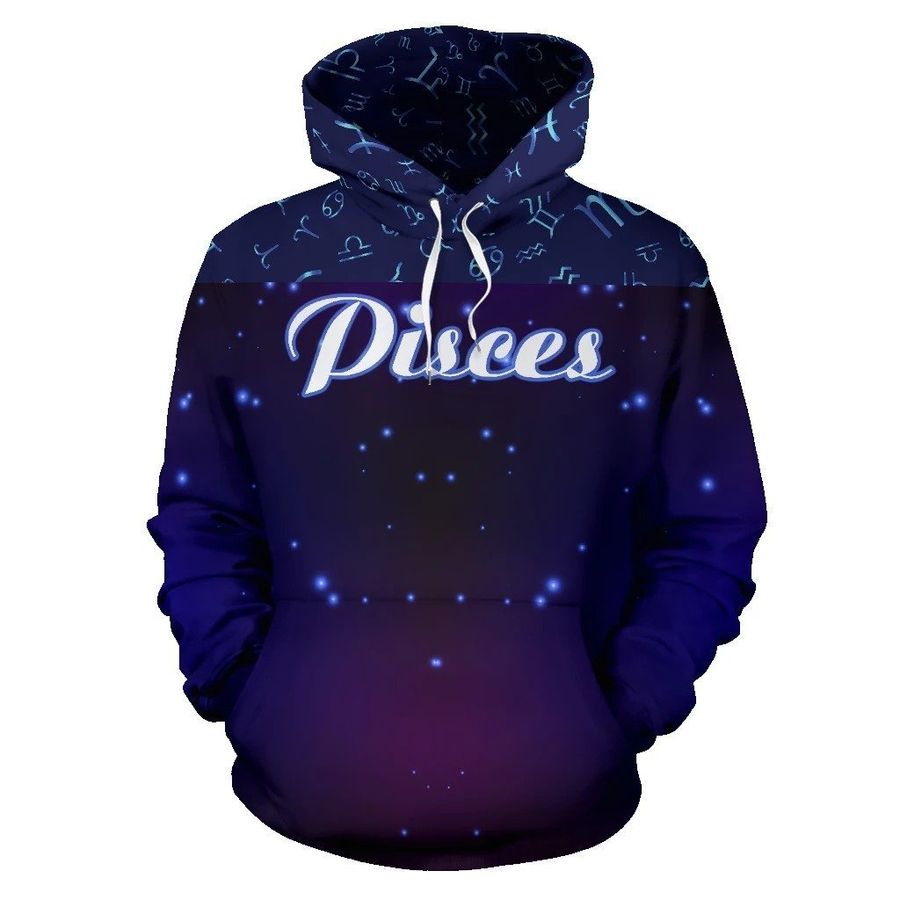 Pisces Zodiac All Over Hoodie NTH140831