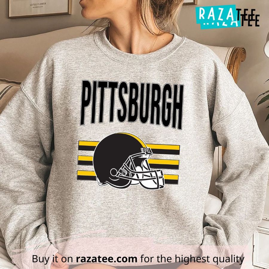 Pittsburgh Football Sweatshirt, Vintage Style Pittsburgh