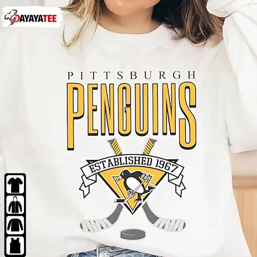 Pittsburgh Penguins Hockey Team Sweatshirt Penguins Hockey Unisex Gift