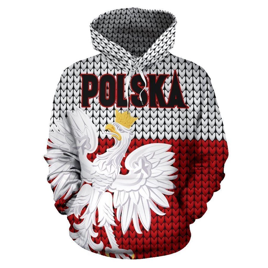 Polska-Poland Hoodie Knitted Flag NVD1237 !