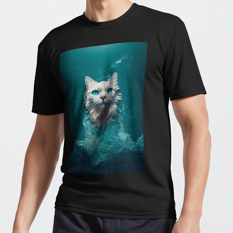 Poseidon Cat Active T-Shirt