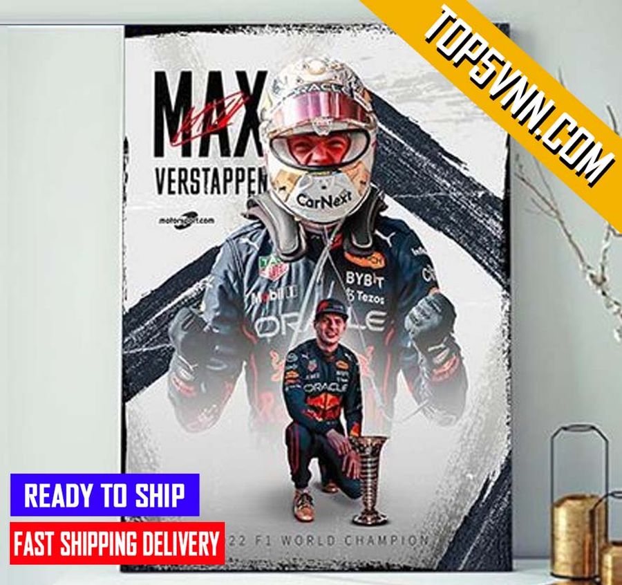 Premium Max Verstappen The 2022 F1 World Champion Fans Poster Canvas