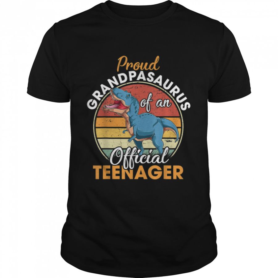 Proud Grandpasaurus Official Teenager 13Th Birthday Dinosaur T Shirt B09JW24X6T