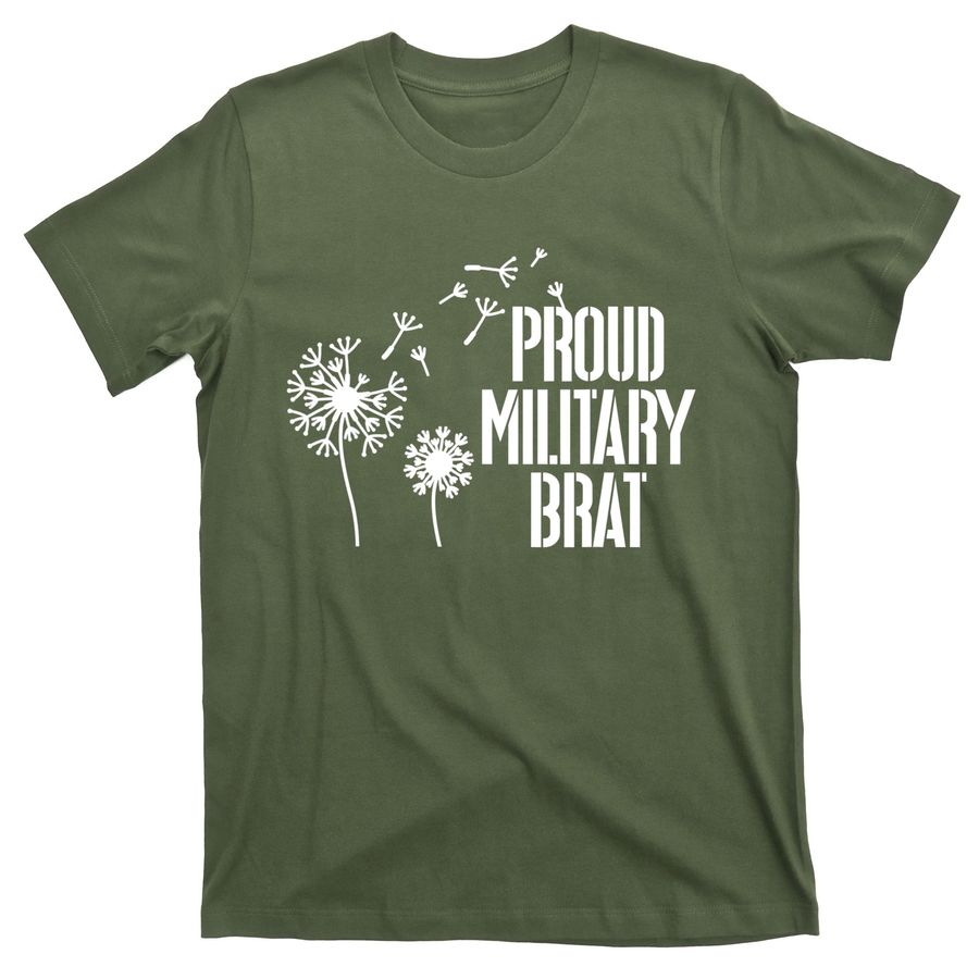 Proud Military Brat Military Child Month Purple Up T-Shirts