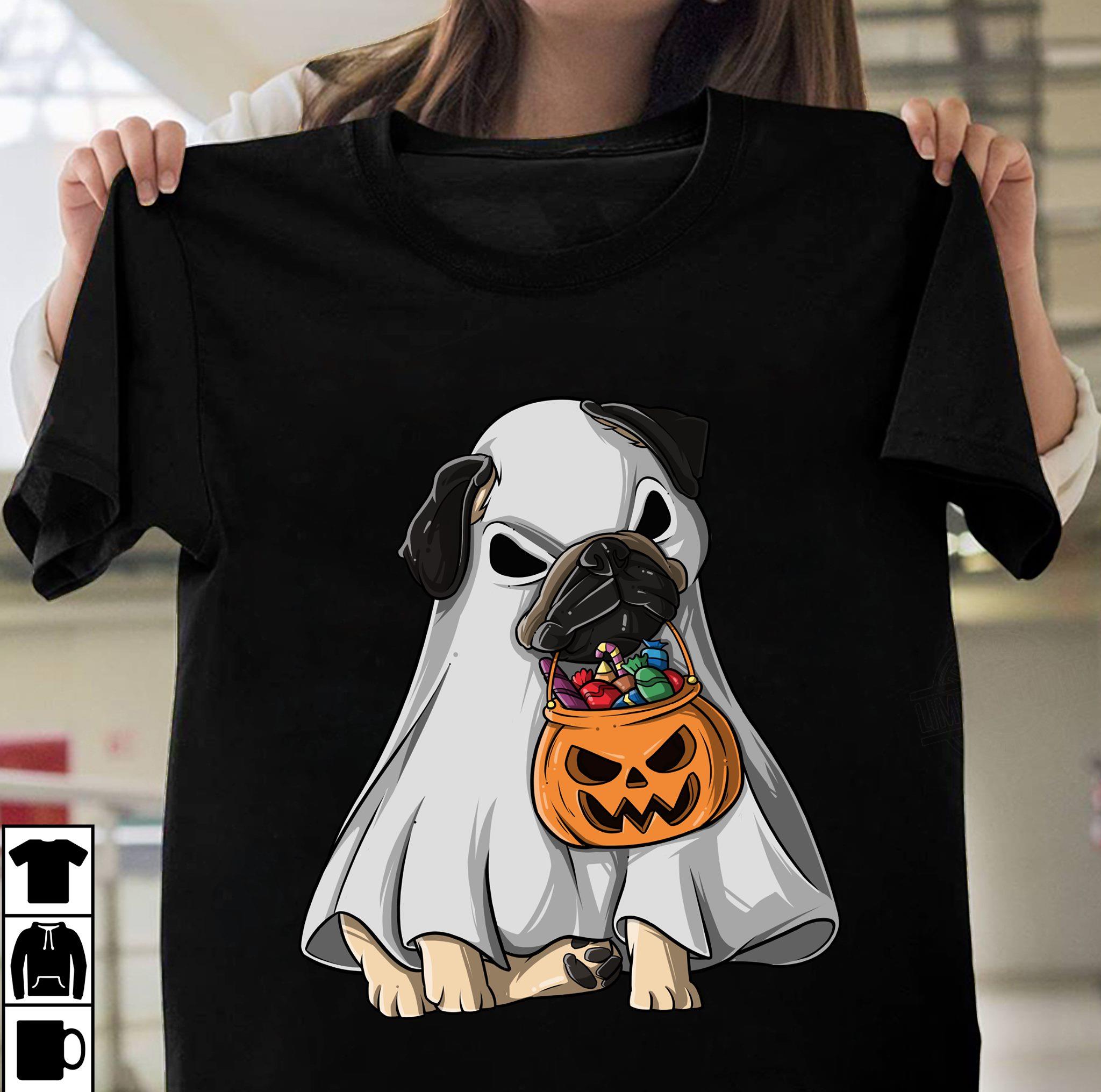 Pug Pumpkin Halloween Shirt