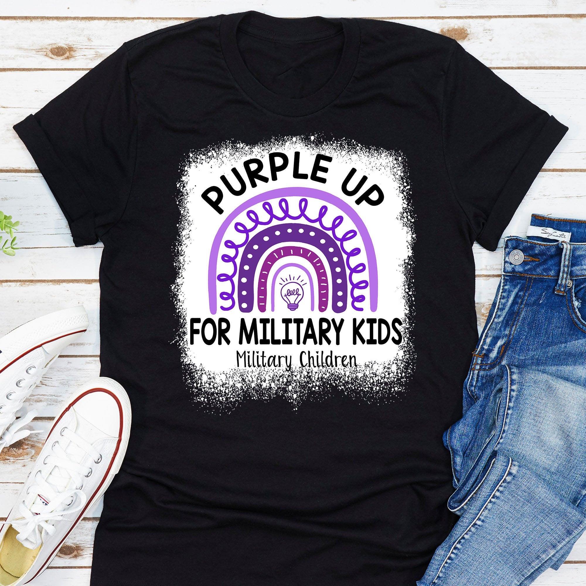 Purple Up For Military Kids Military Children Shirt