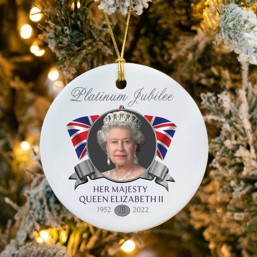 Queen Elizabeth 2 Memorial Platinum Jubilee Ornament