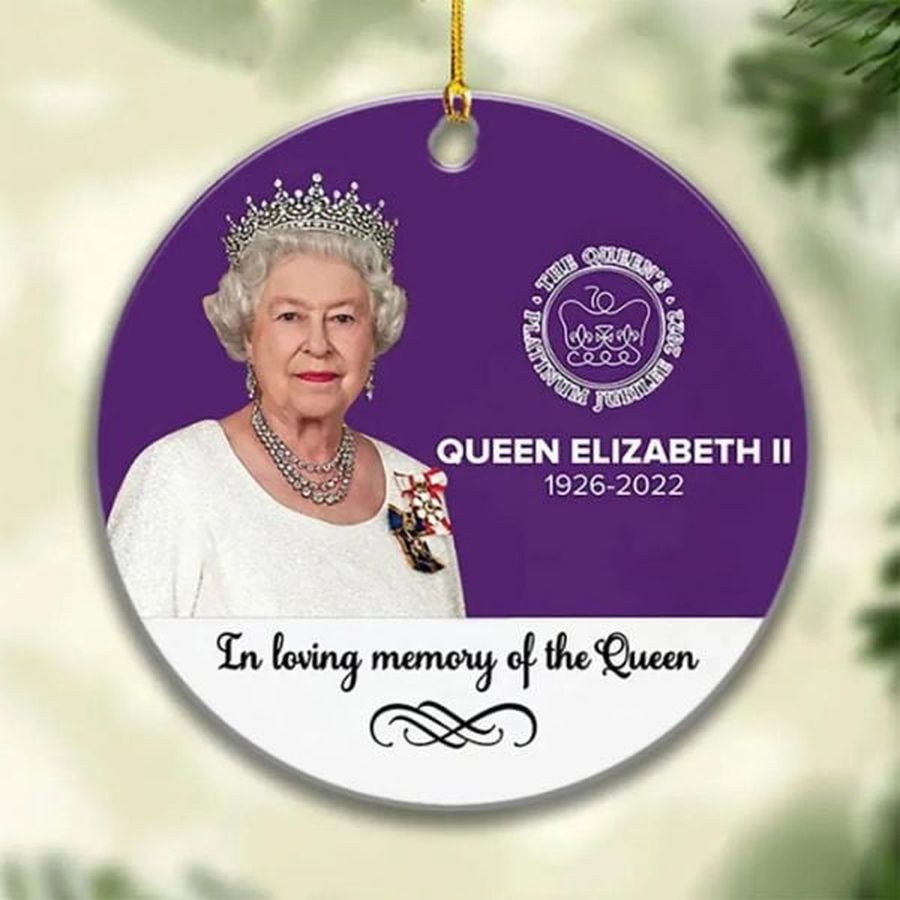 Queen Elizabeth II Memorial Ornament - Thekingshirt.com
