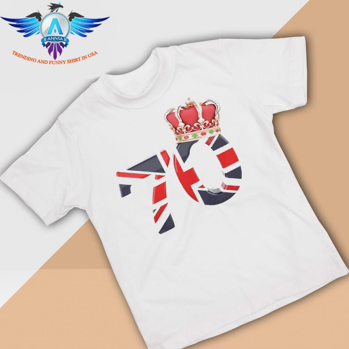 Queen Elizabeth II Platinum Jubilee 2022 Celebration Royal Crown The Queen’s shirt