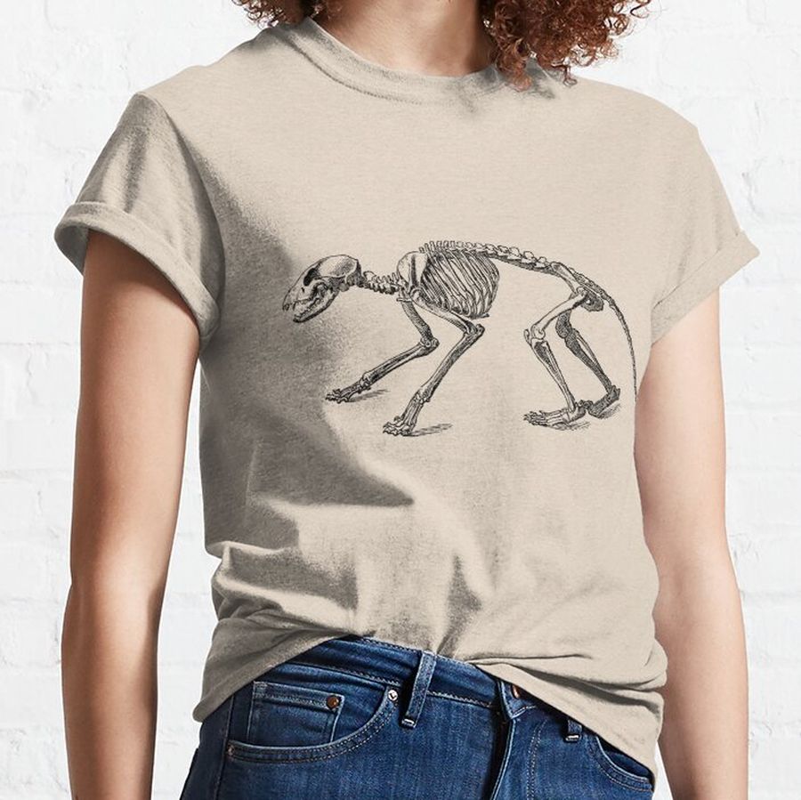 Raccoon  Skeleton vintage  Classic T-Shirt